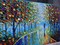 Landscape Oil Painting On Canvas Textured Tree Abstract Contemporary Art Wall Paintings Handmade painting Home Office Decorations Canvas Wall Art painting